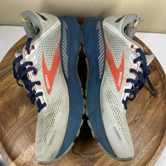 Brooks Adrenaline GTS 22 Mens Gray Blue Size 9.5 Running Shoes 1103661D004 - Picture 6 of 12